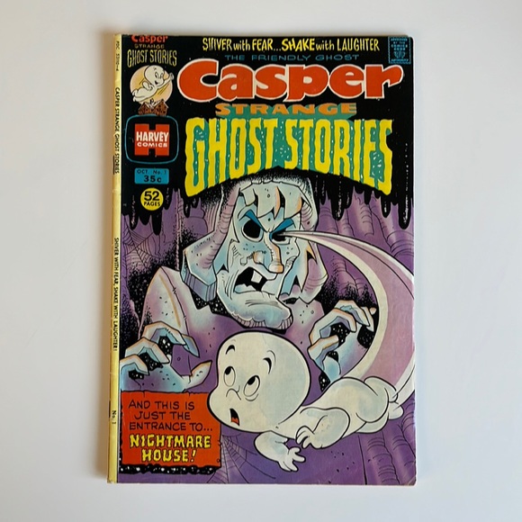CASPER The Friendly Ghost STRANGE GHOST STORIES #1 1974 Harvey Comics Vintage - Picture 1 of 7